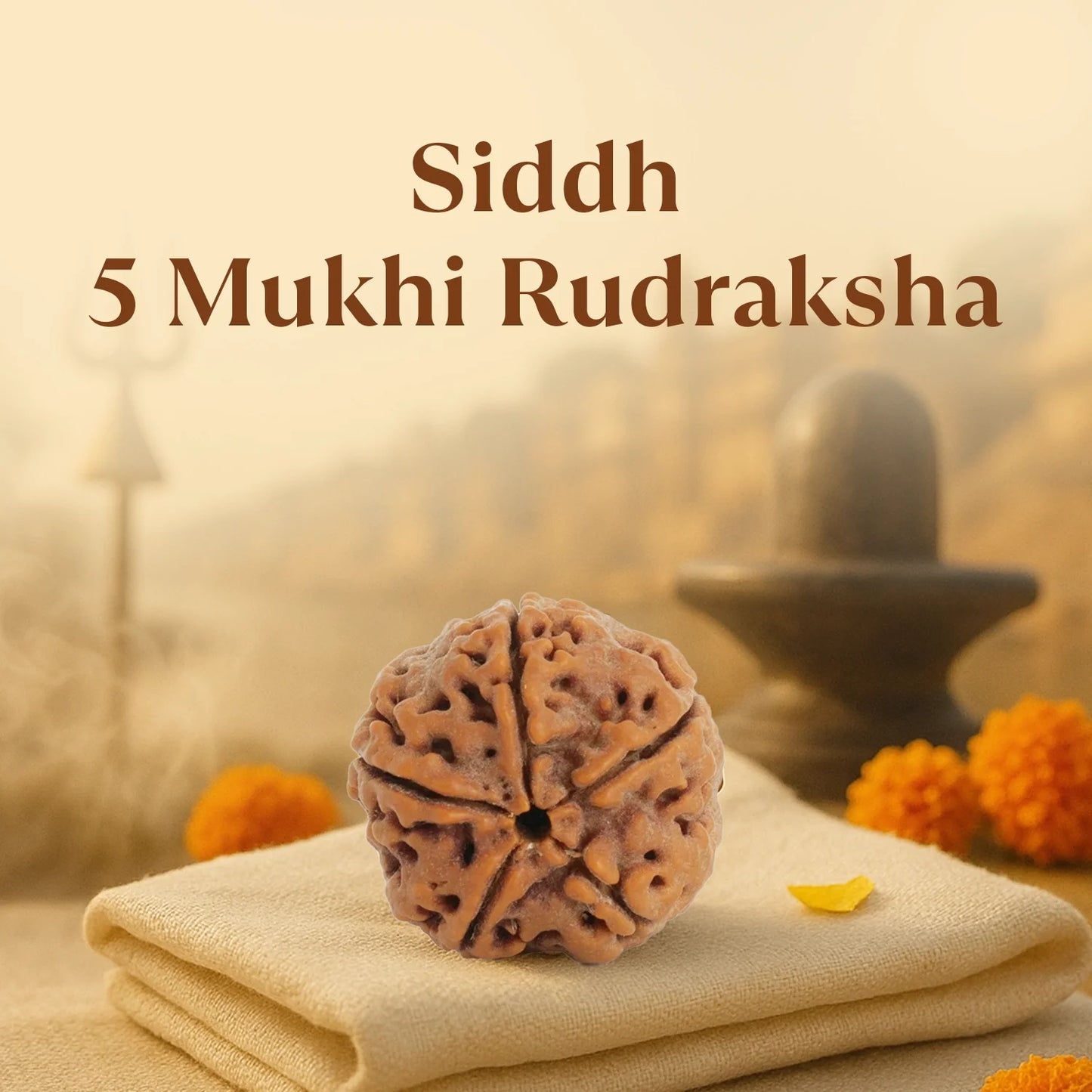 Kashi Siddh Nepal Origin 5 Mukhi Rudraksha - 18mm - 22mm
