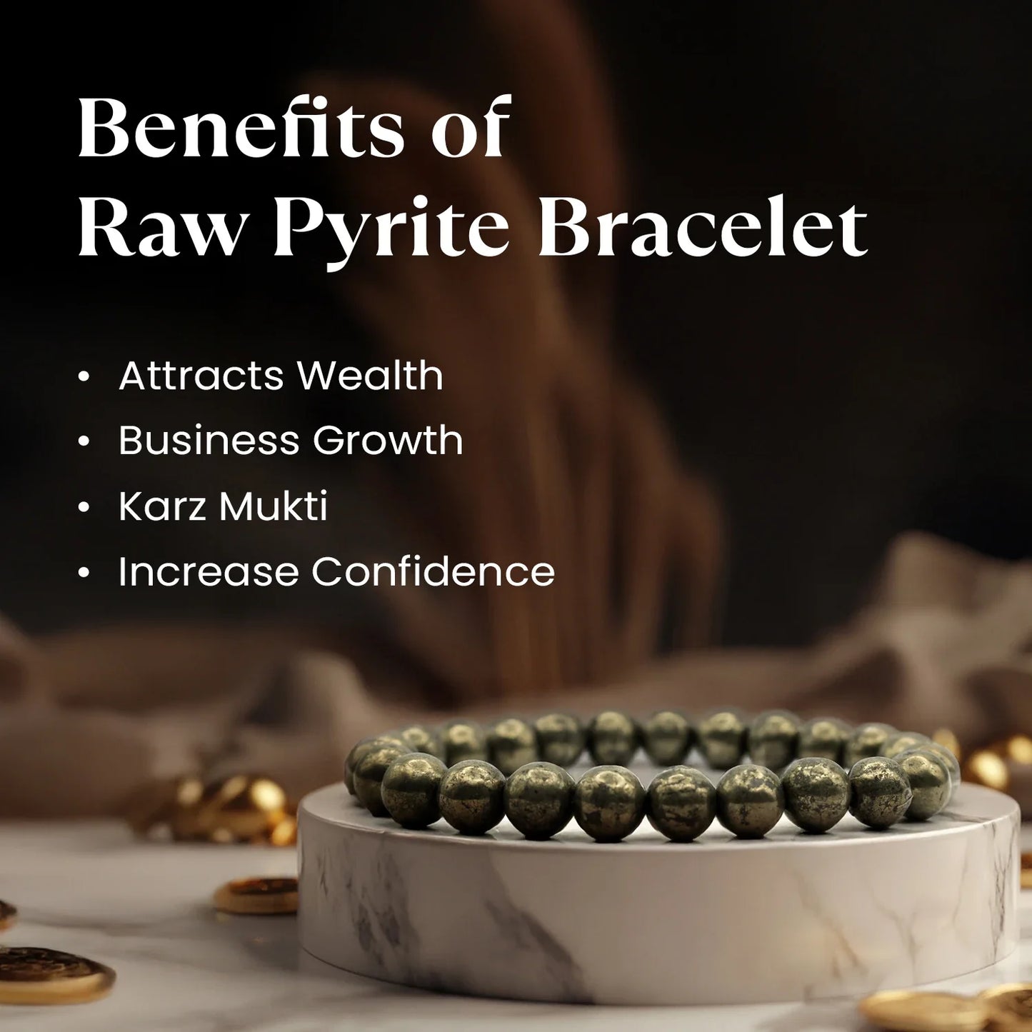 Pyrite Sampanta Combo with Raw Pyrite Bracelet and Selenite Plate