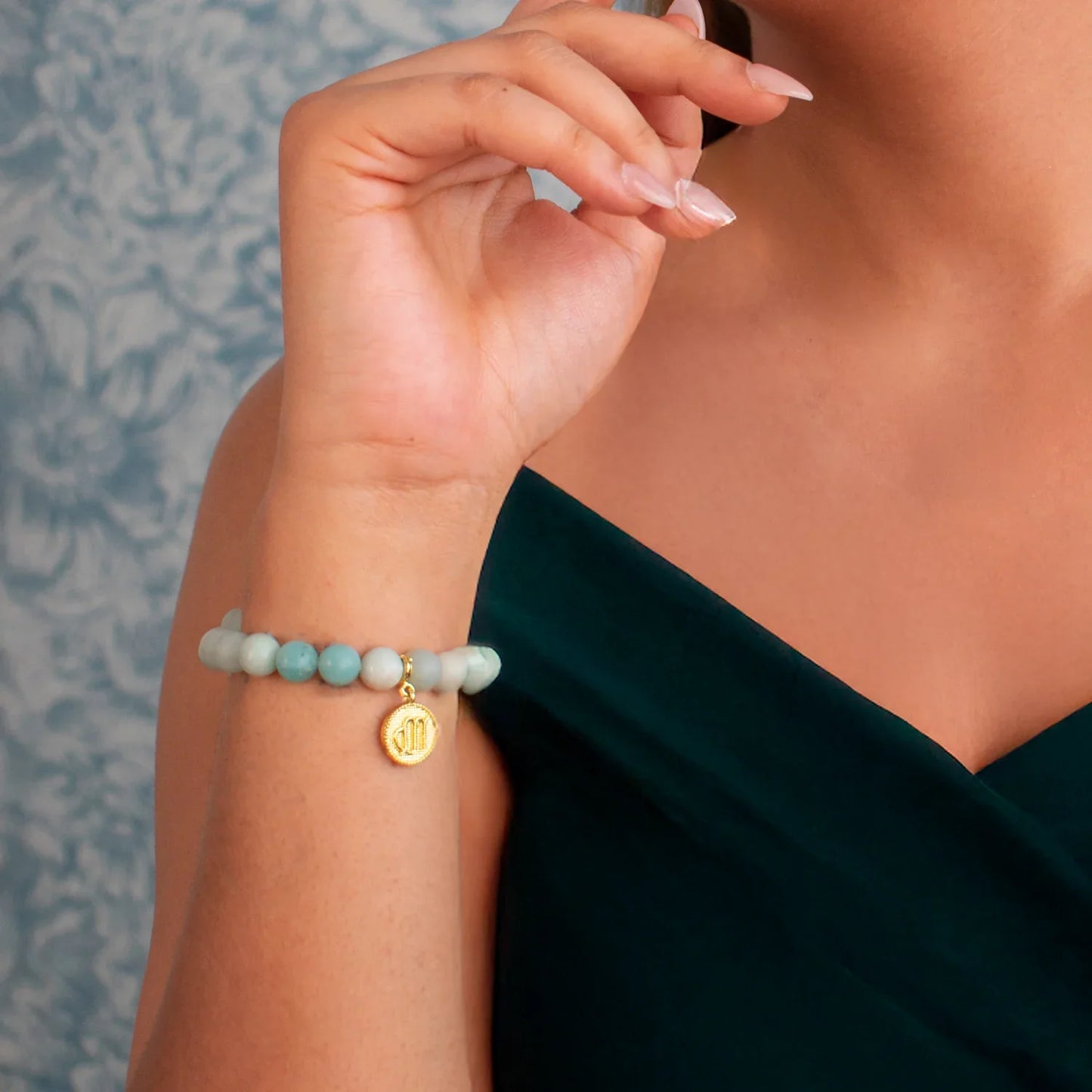 Virgo Amazonite Bracelet with Charm