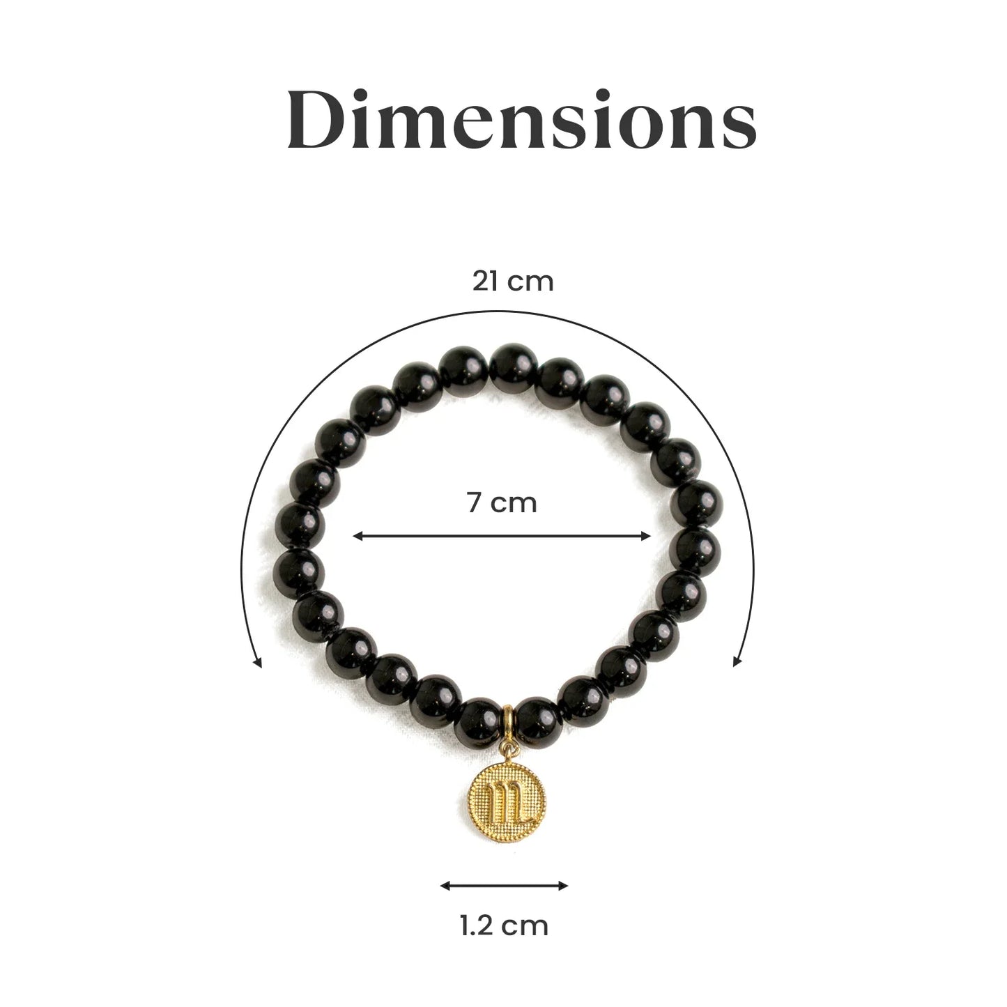 Scorpio Obsidian Bracelet with Charm