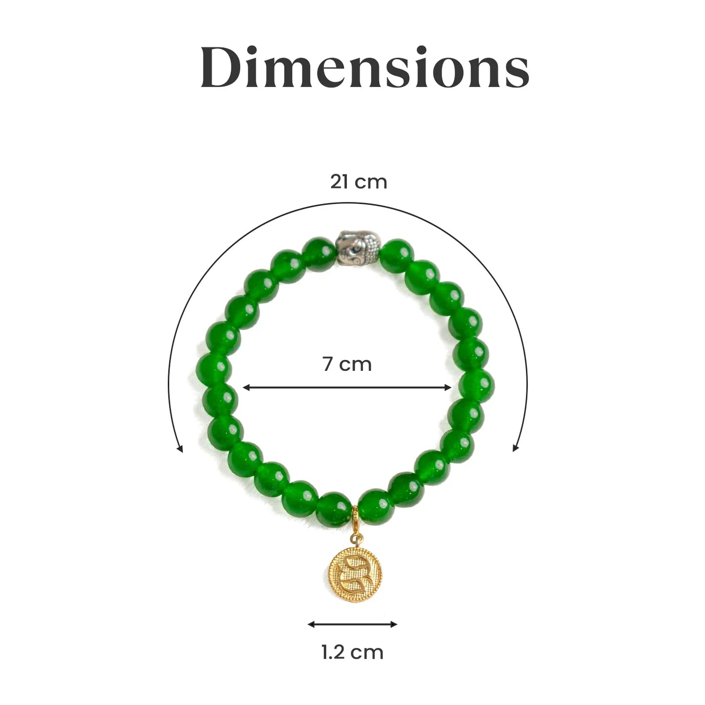 Pisces Green Jade Bracelet with Charm