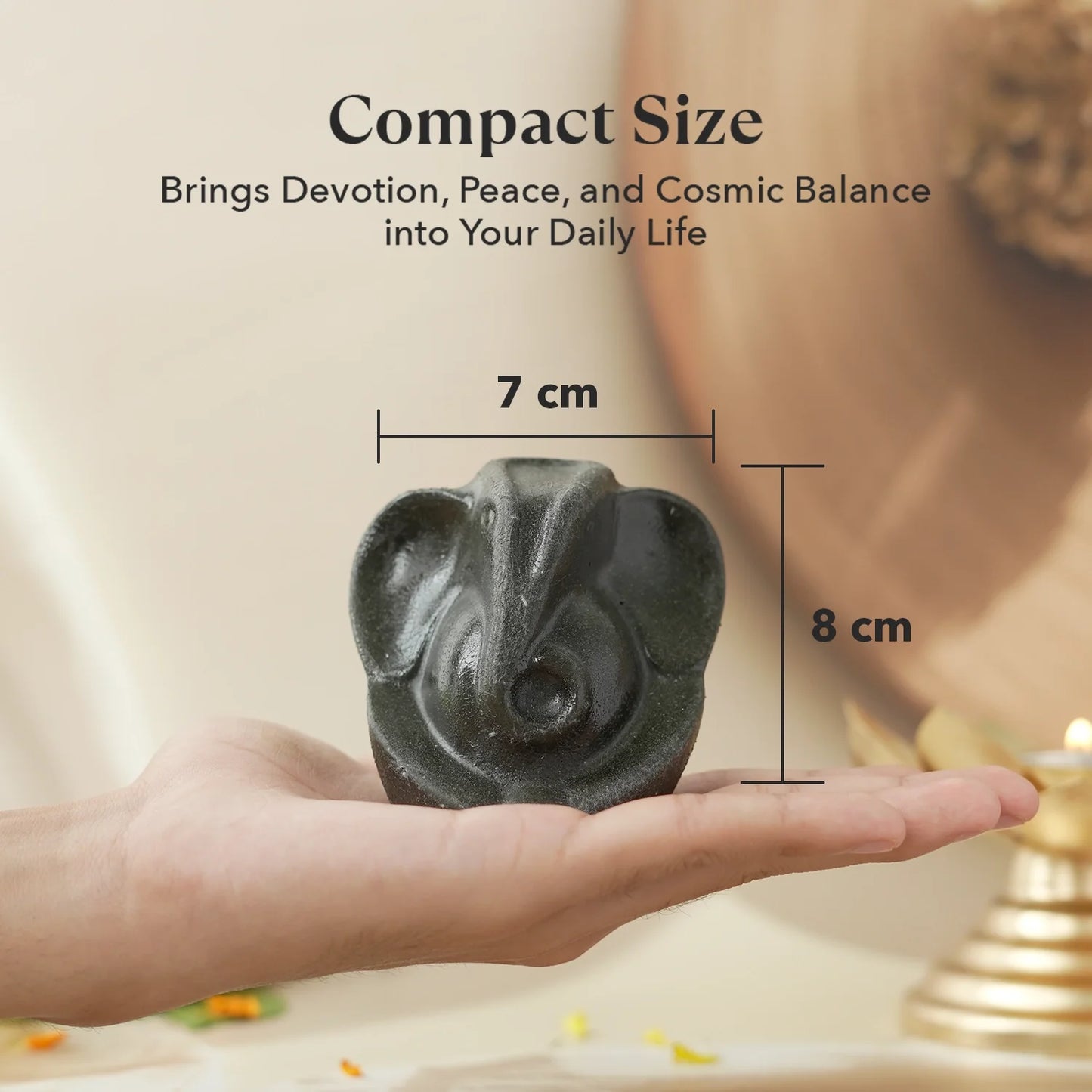 Pyrite Ganesh Ji Murti with Wealth OM Pyrite Bracelet