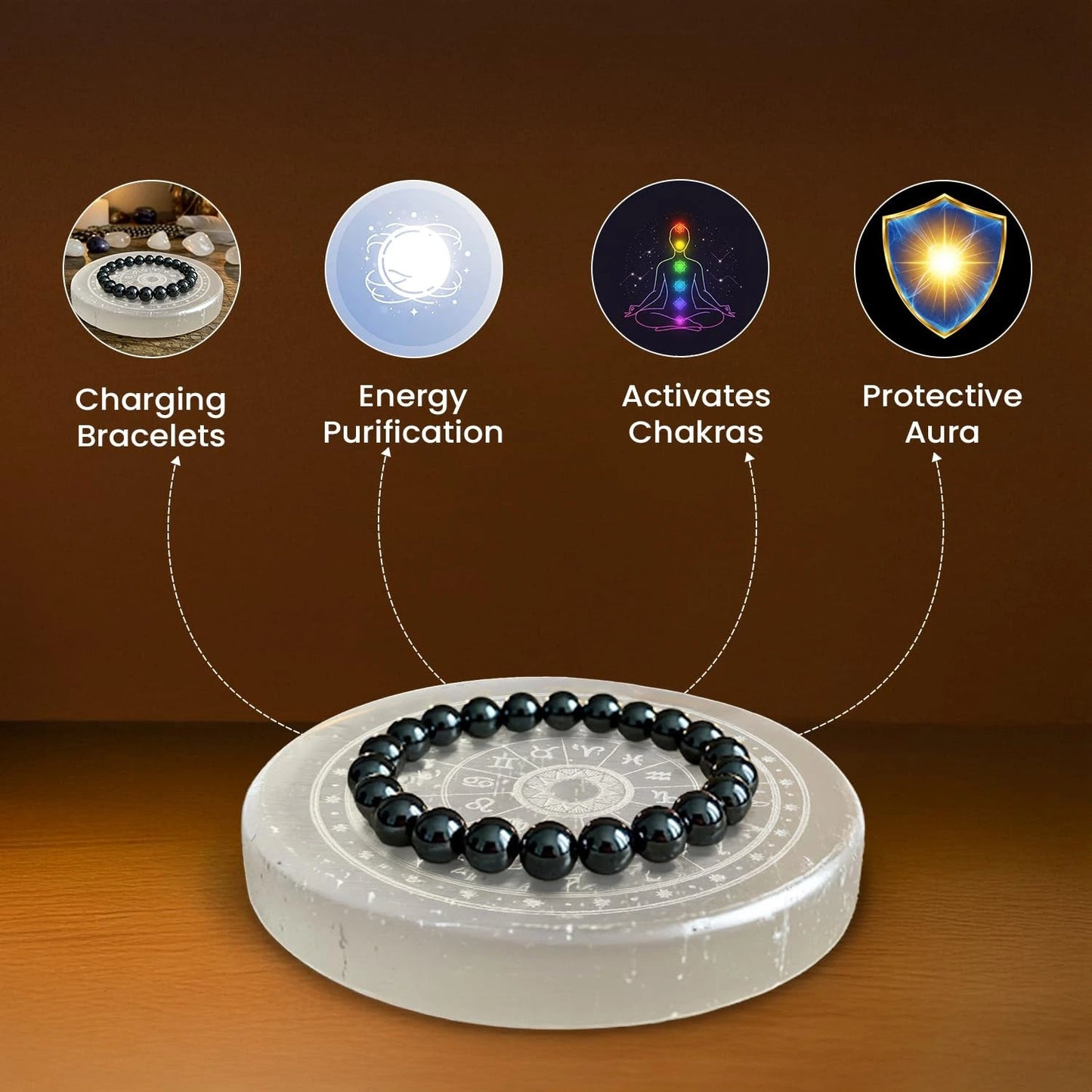 Selenite Crystal Charging Plate