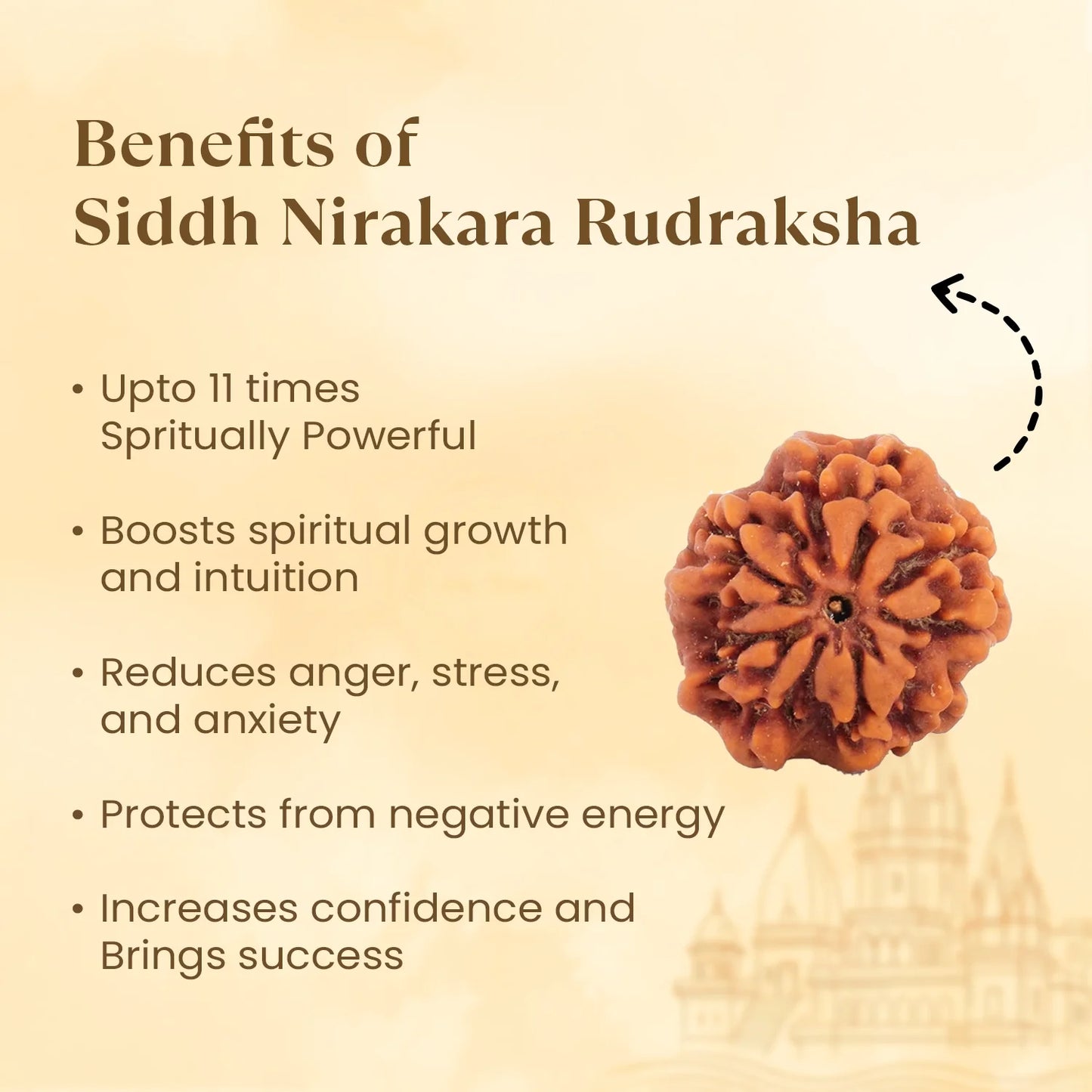 Kashi Siddh Nepal Origin Nirakar Rudraksha (0 Mukhi) -  18mm - 22mm