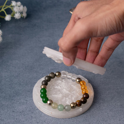 Sampurn Dhan Super Combo with Raw Selenite Plate