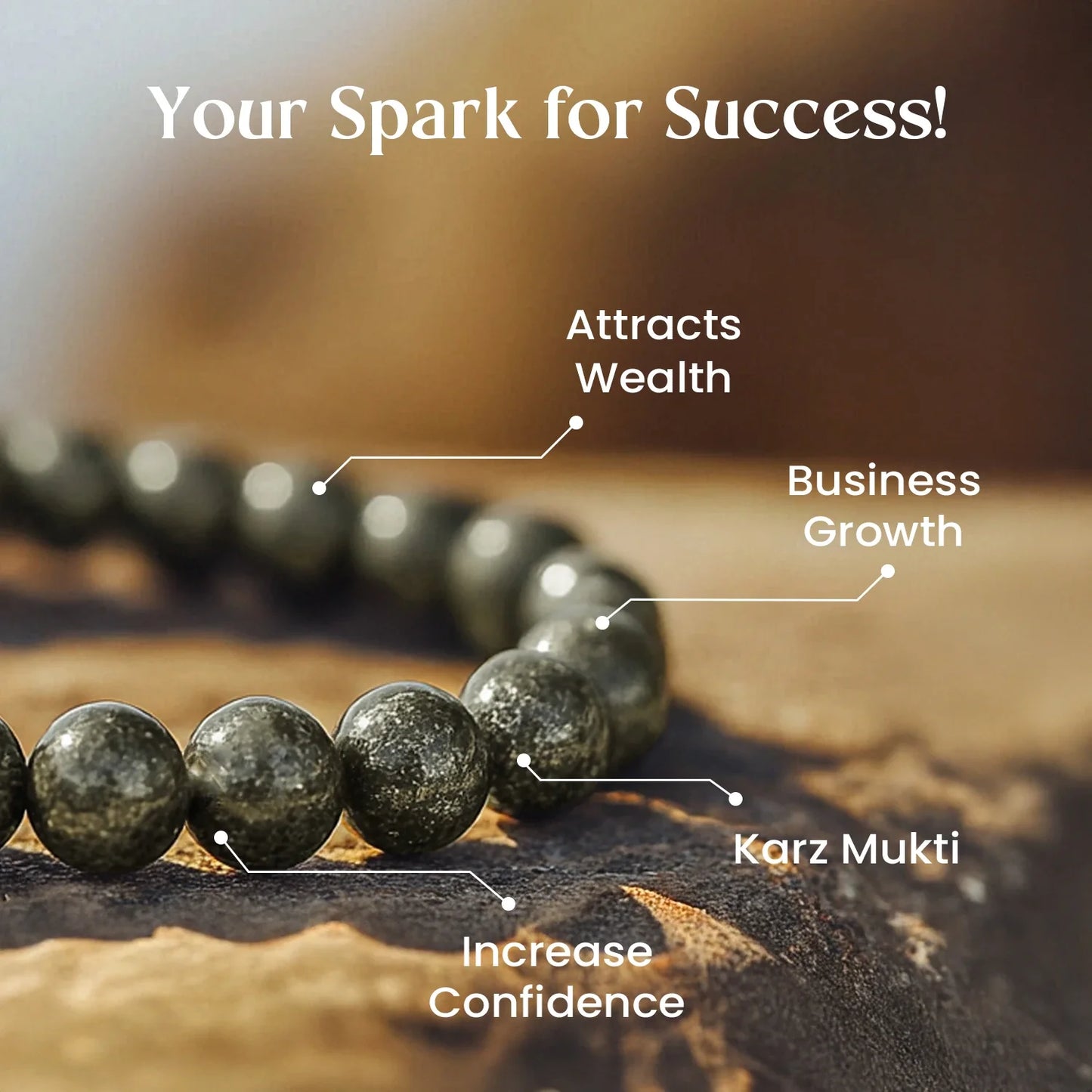 Raw Pyrite Bracelet Small