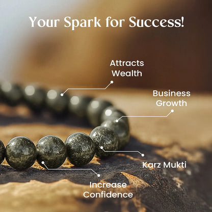 Raw Pyrite Bracelet Small