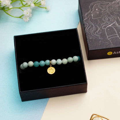 Virgo Amazonite Bracelet with Charm