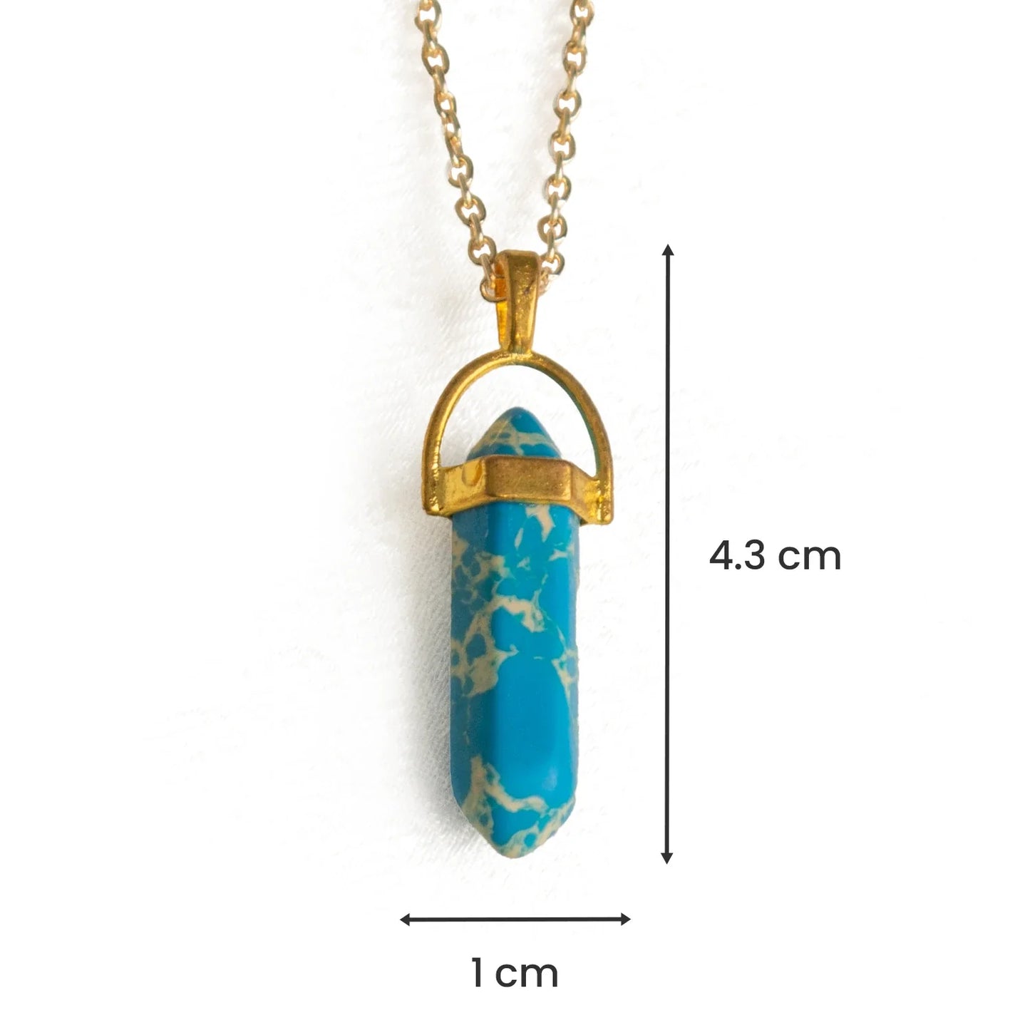 Sagittarius Turquoise Pencil Pendant with Chain