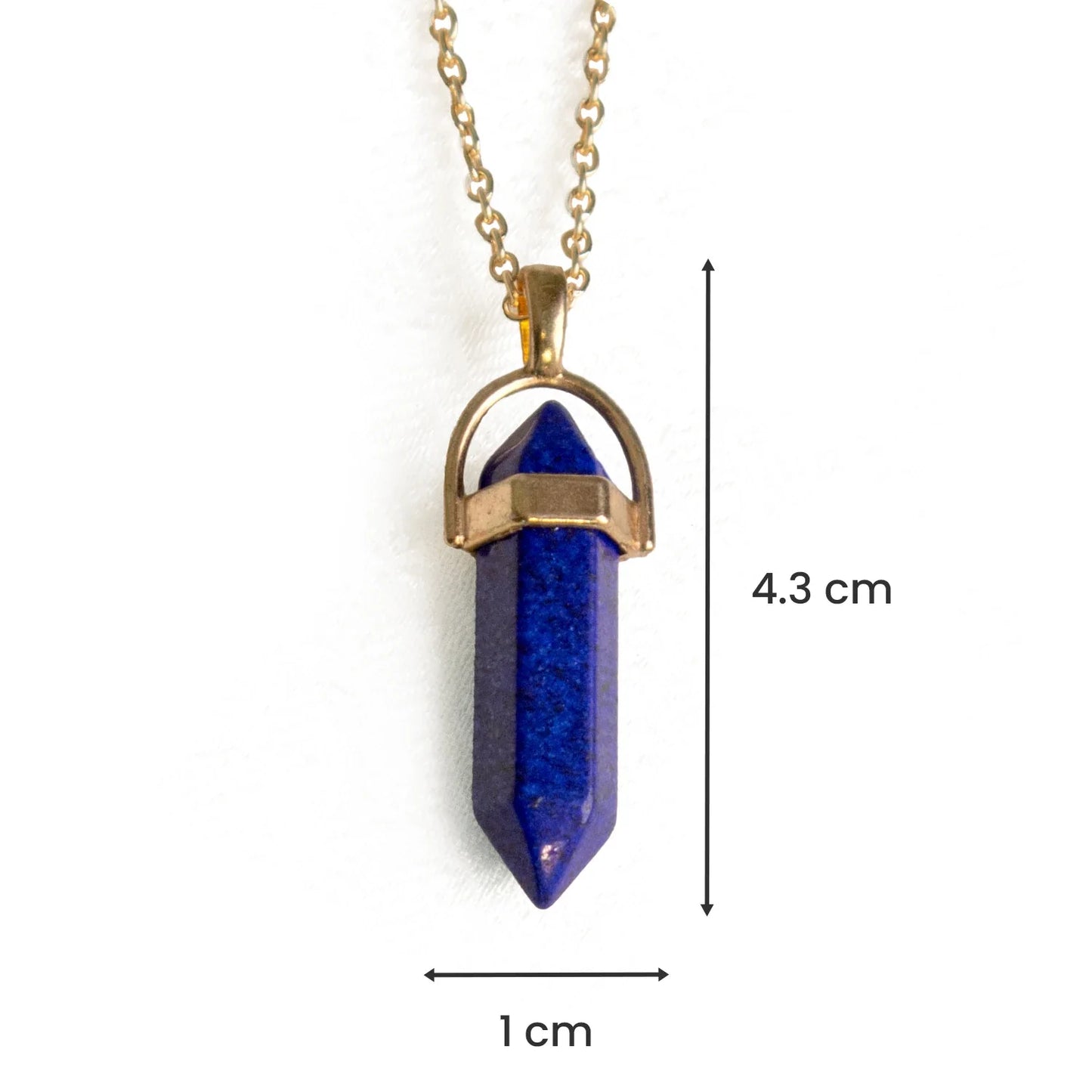 Libra Lapis Lazuli Pencil Pendant with Chain
