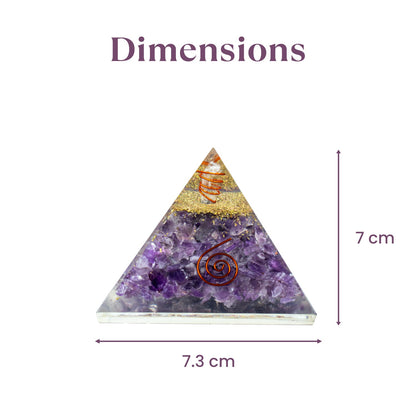 Amethyst Resin Pyramid