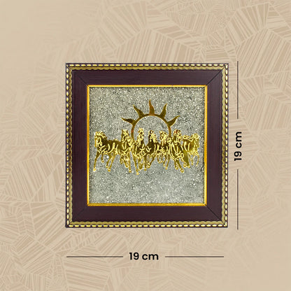 7 Horses on Raw Pyrite Frame (Buy 2 Get 1 FREE)