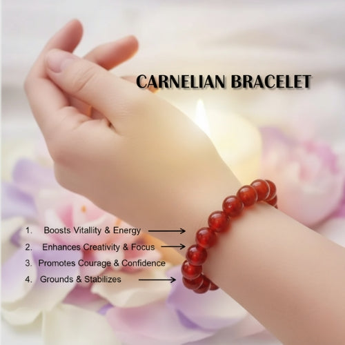 Carnelian Crystal Bracelet