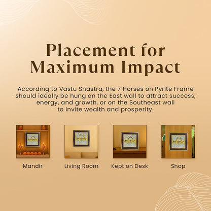 7 Horses on Raw Pyrite Frame (Buy 2 Get 1 FREE)