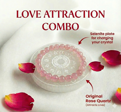 Love Attraction  Bracelet only (Original Rose Quartz)