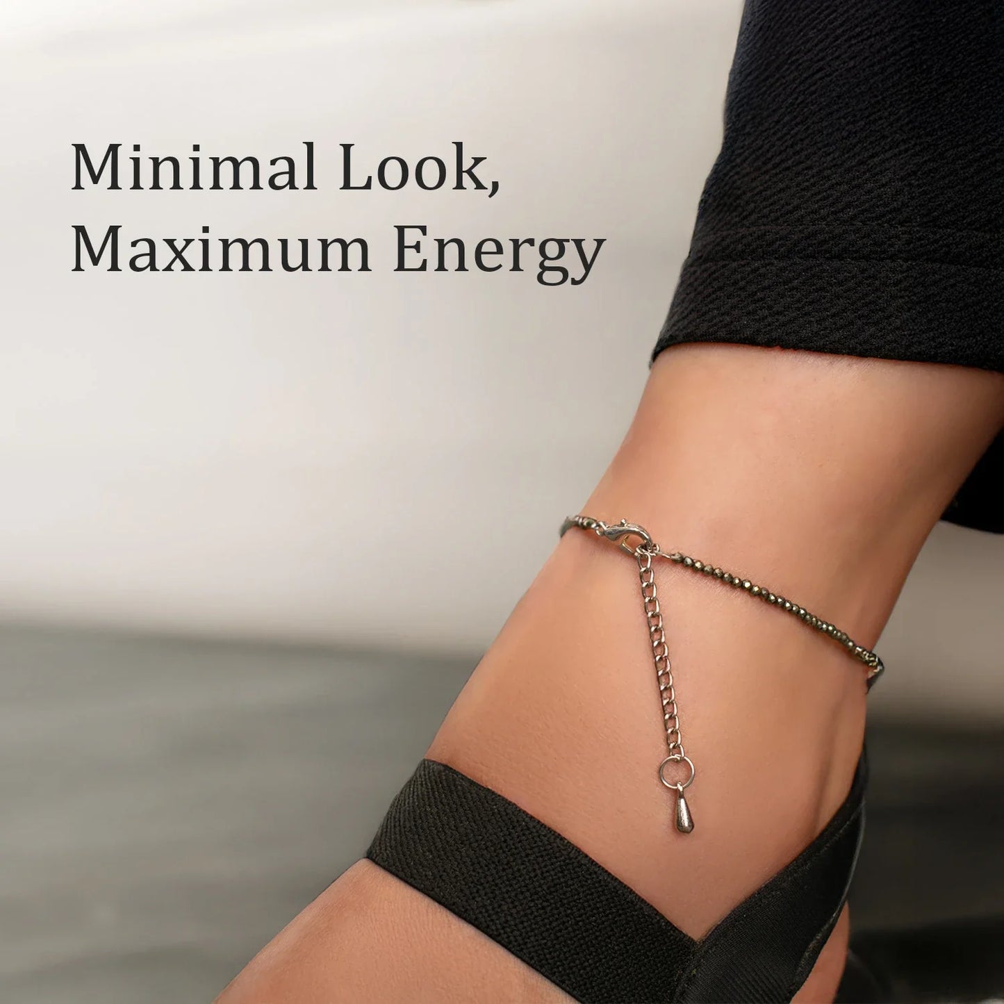 Raw Pyrite Anklet Set Of 2